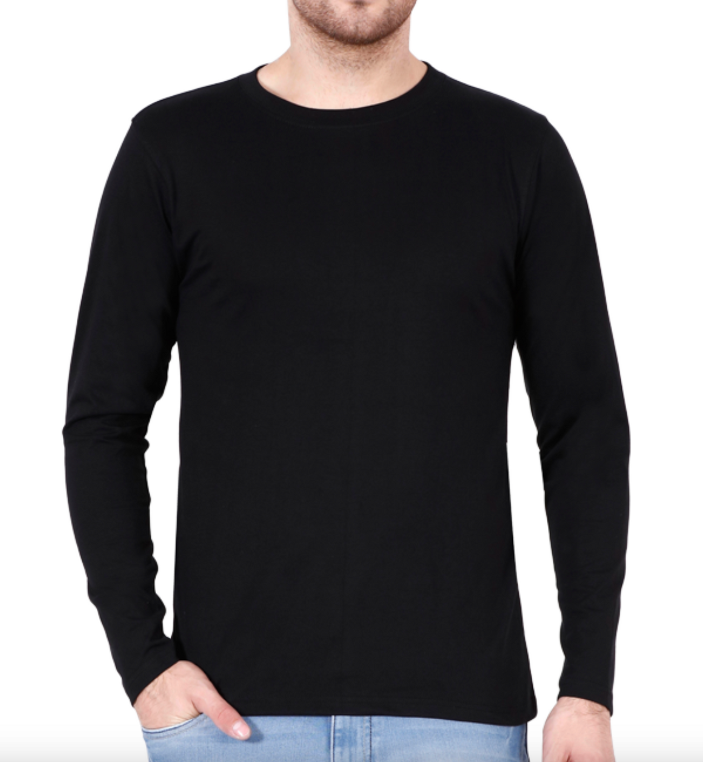 Men’s Full Sleeve T-Shirt | Regular Fit | Round Neck T-Shirt
