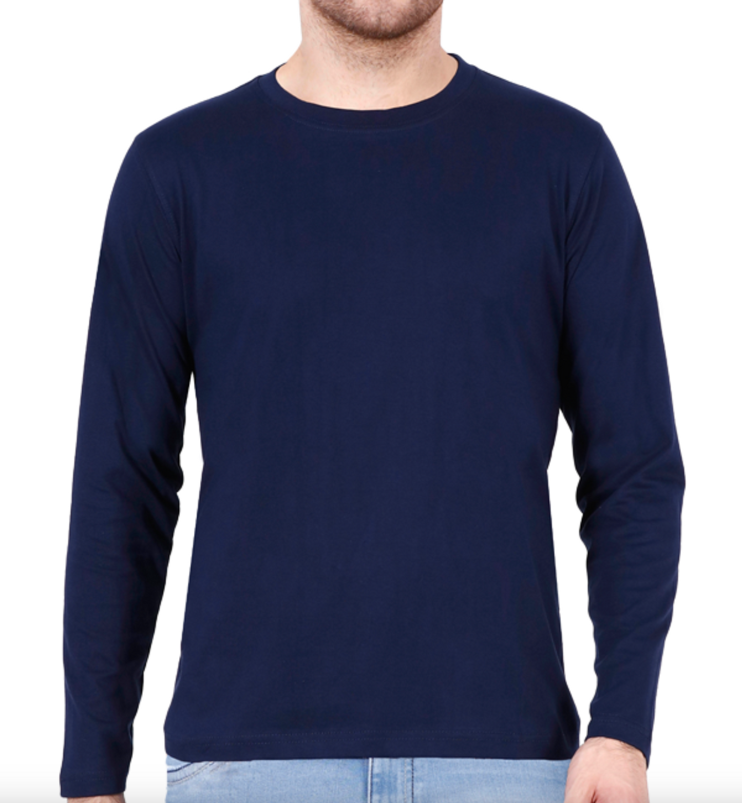 Men’s Full Sleeve T-Shirt | Regular Fit | Round Neck T-Shirt