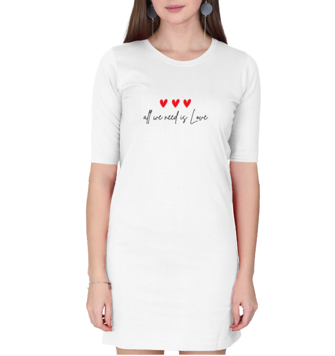 Women T-Shirt Dress | Valentine Special