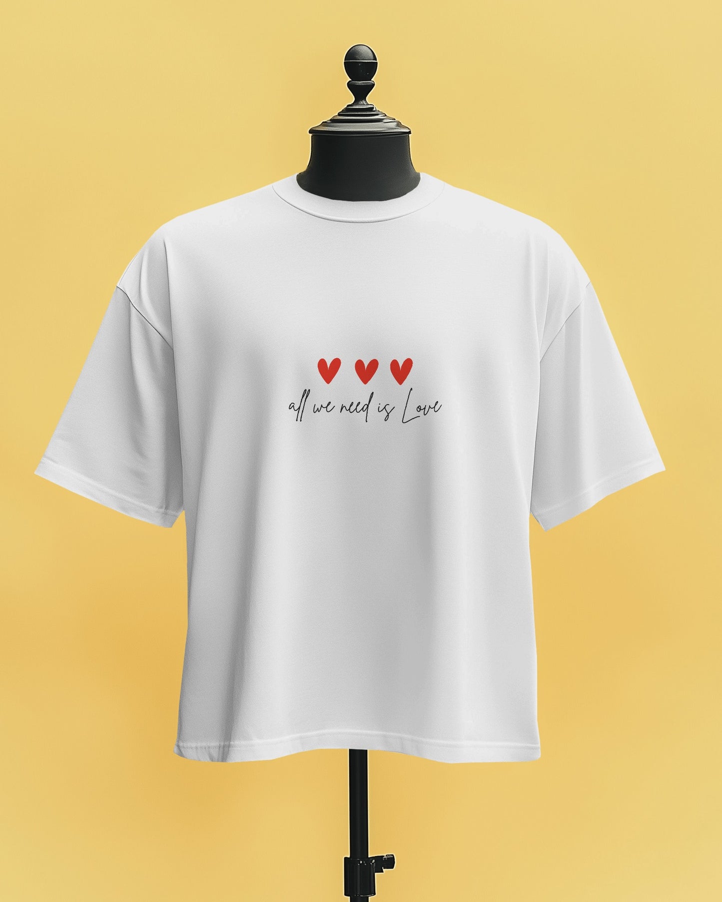Oversized T-Shirt | Unisex Premium T-Shirt | Hearts - All we need is love