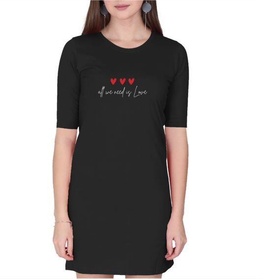 Women T-Shirt Dress | Valentine Special
